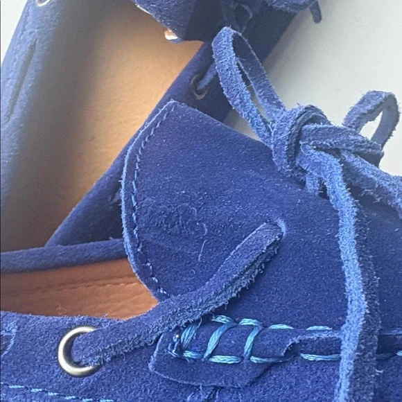 TOD’s Ferrari Gommino Blue Suede Driving Loafer